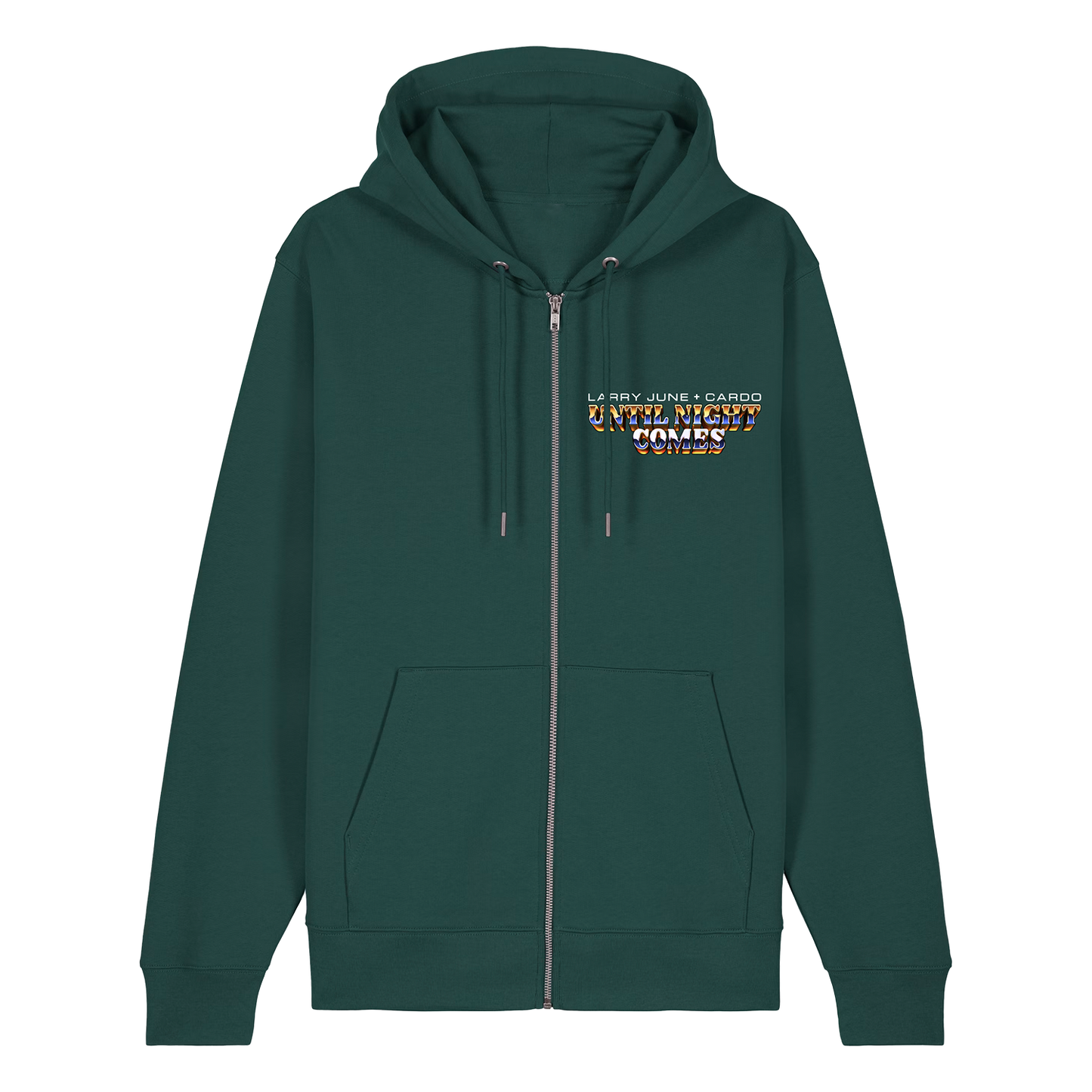 Until Night Comes - Cityscape Zip Hoodie (Pine Green)