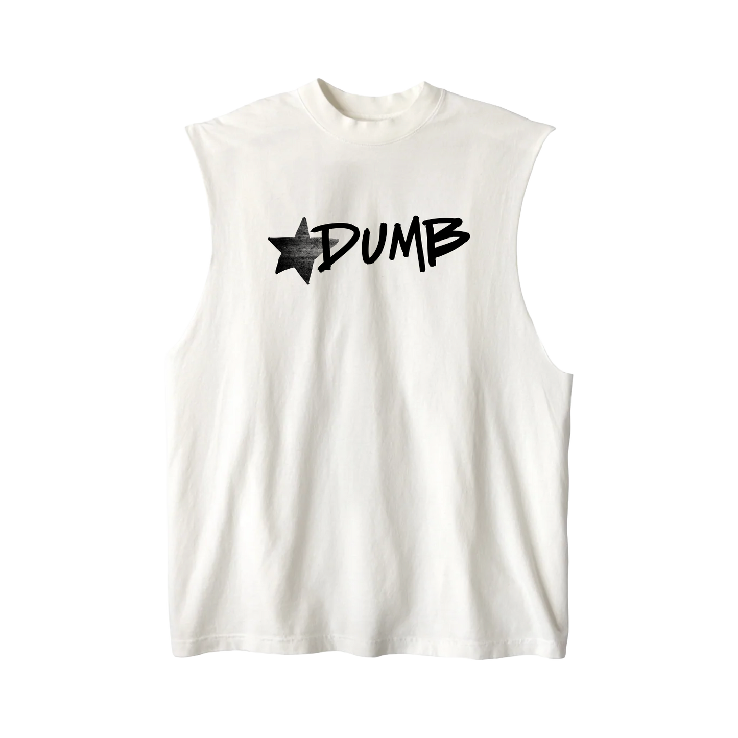 JORDY - DUMB Muscle Tee (Black Logo)