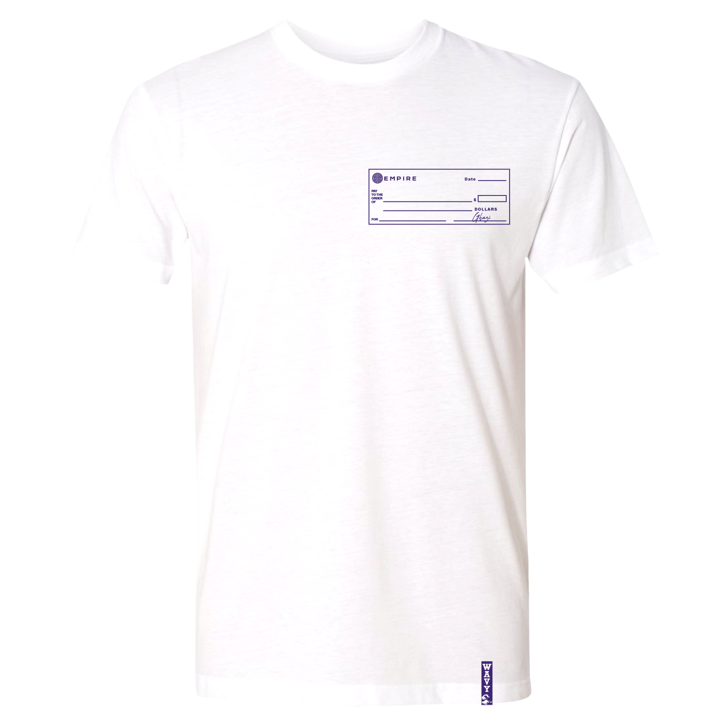EMPIRE Checks White T-Shirt