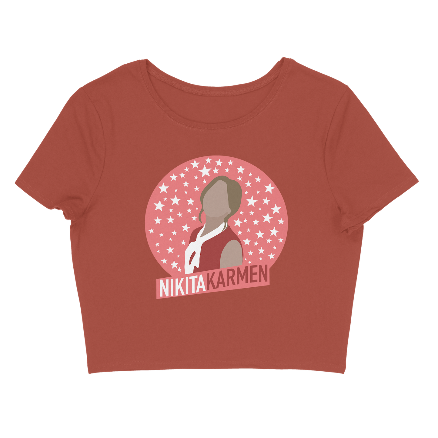 Nikita Karmen - Mauve Crop Tee