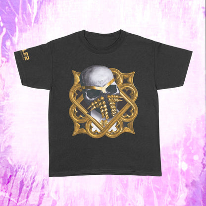 Gold Wreath - Black T-Shirt