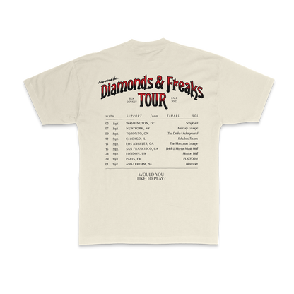 BLK ODYSSY - Diamonds & Freaks Tour Tee