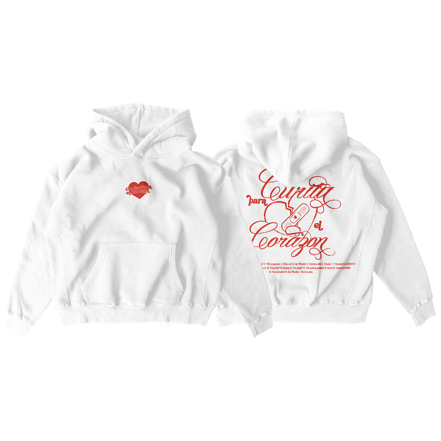 Curita Para El Corazon Hoodie (White)