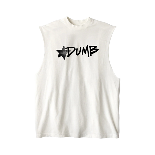 JORDY - DUMB Muscle Tee (Black Logo)