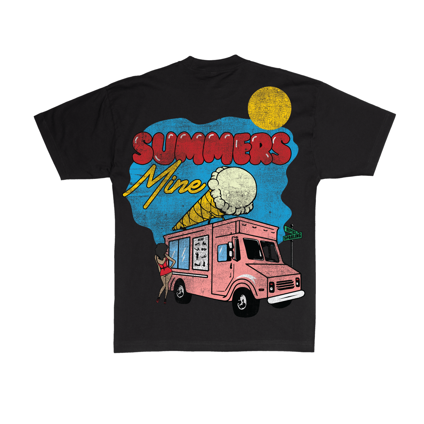 Ice Cream T-Shirt (Black)