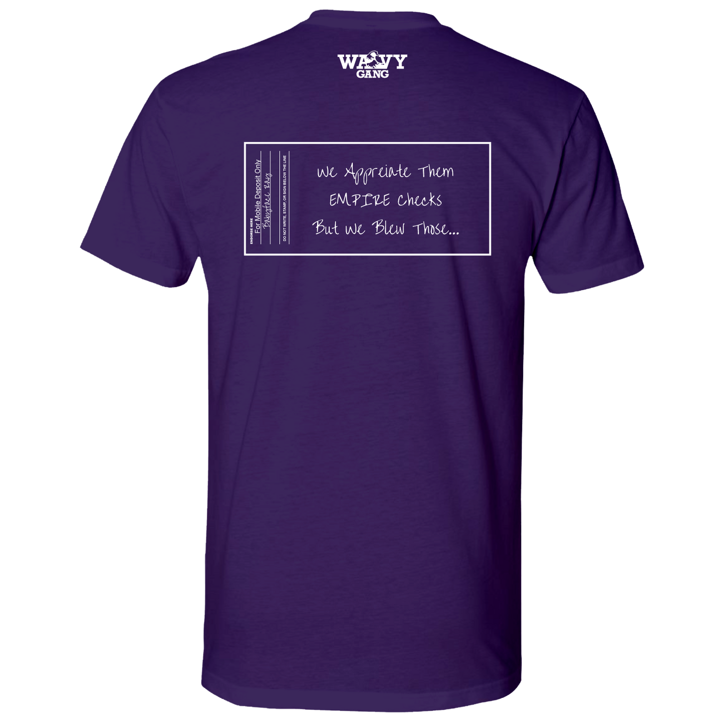 EMPIRE Checks Purple T-Shirt