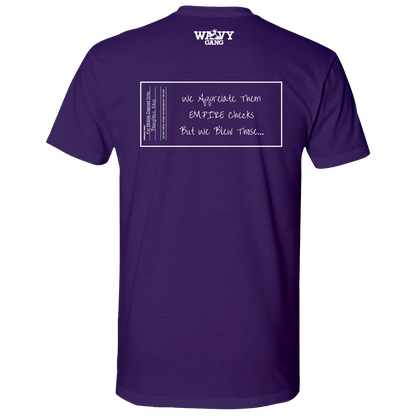 EMPIRE Checks Purple T-Shirt