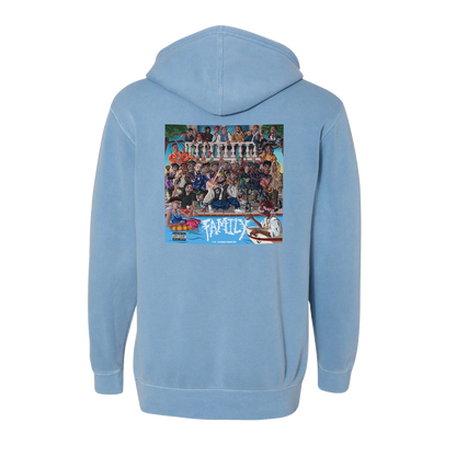 DJ Scheme - Blue FAMILY Album Hoodie