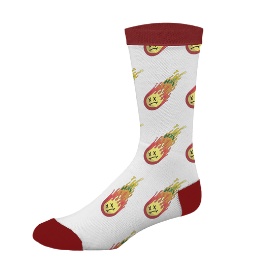 Jay Wheeler - Sad Meteor Socks - White