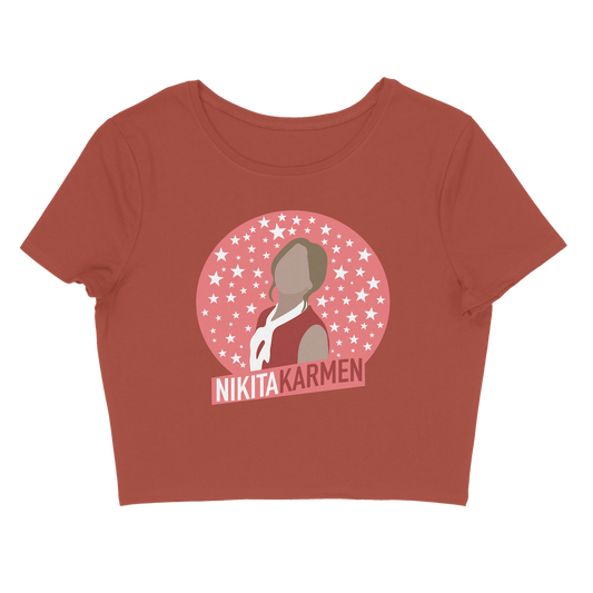 Nikita Karmen - Mauve Crop Tee