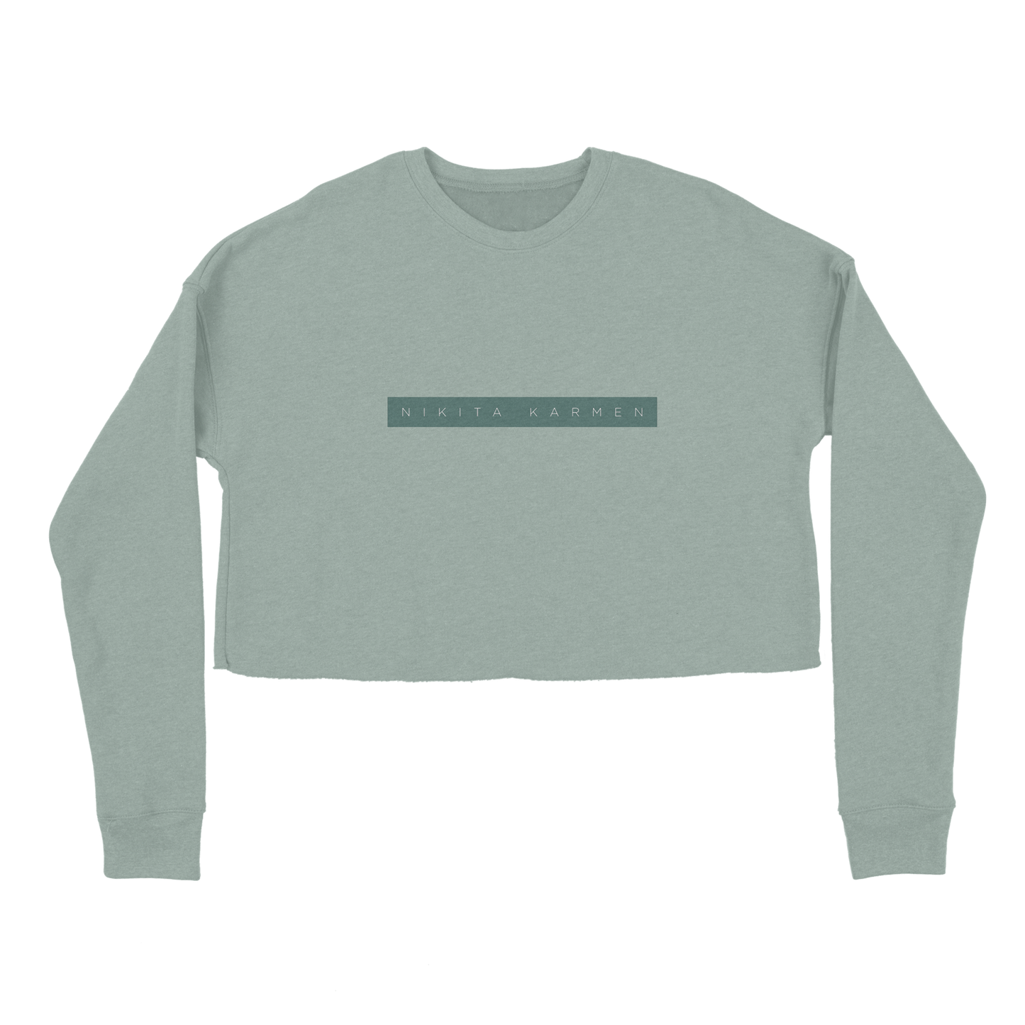 Nikita Karmen - Own Roses Sage Crop Sweater