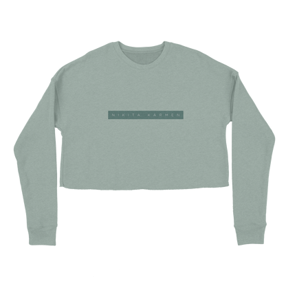 Nikita Karmen - Own Roses Sage Crop Sweater