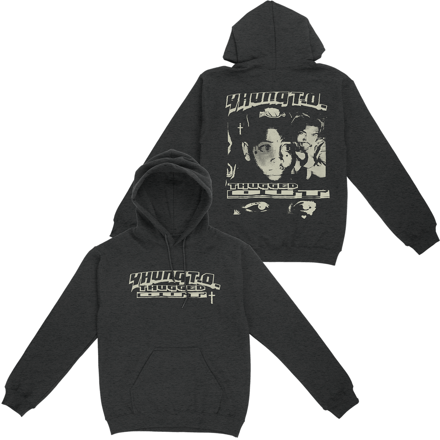 Yhung T.O. - Thugged Out Charcoal Hoodie