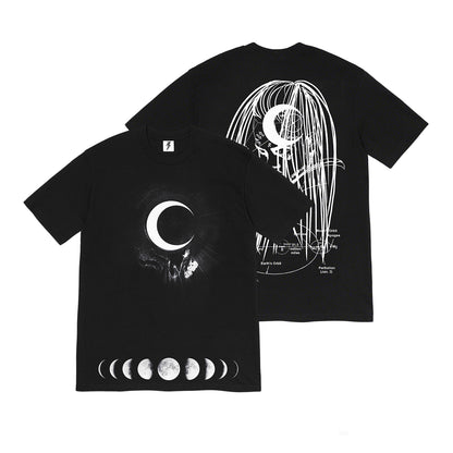 Kid Trunks- Moon - Black Tee