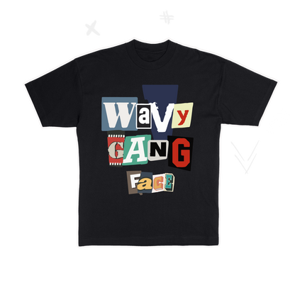 Wavy Gang FACE T-Shirt (Black)