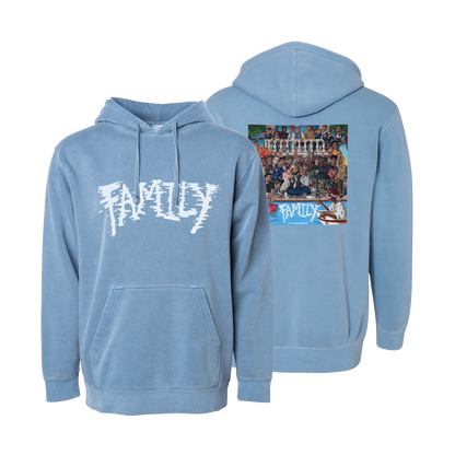 DJ Scheme - Blue FAMILY Album Hoodie
