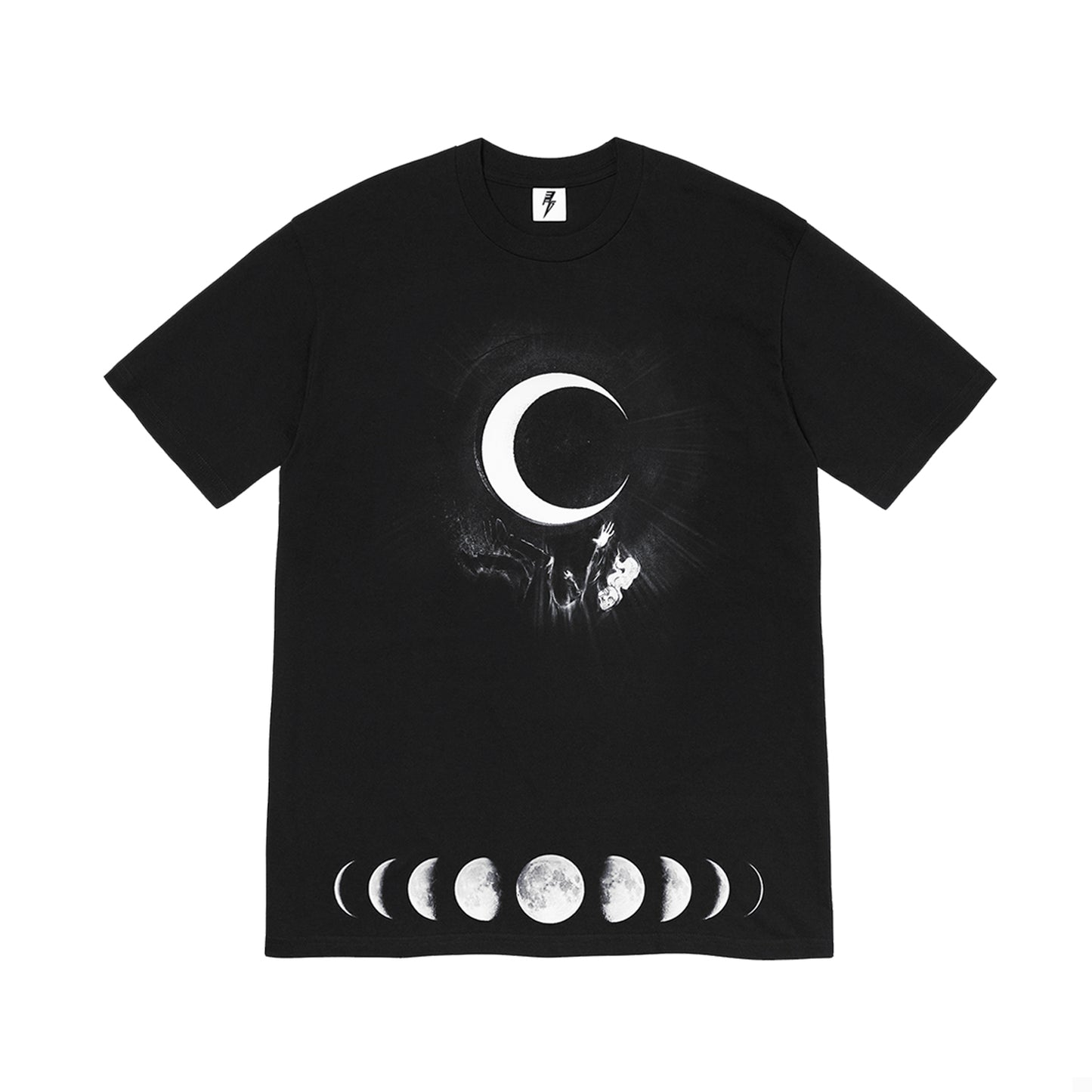 Kid Trunks- Moon - Black Tee