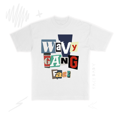 Wavy Gang FACE T-Shirt (White)